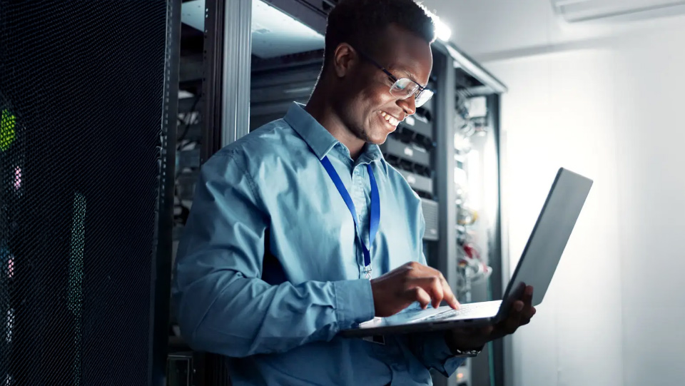 Digital security lock icon, symbolizing cybersecurity protection